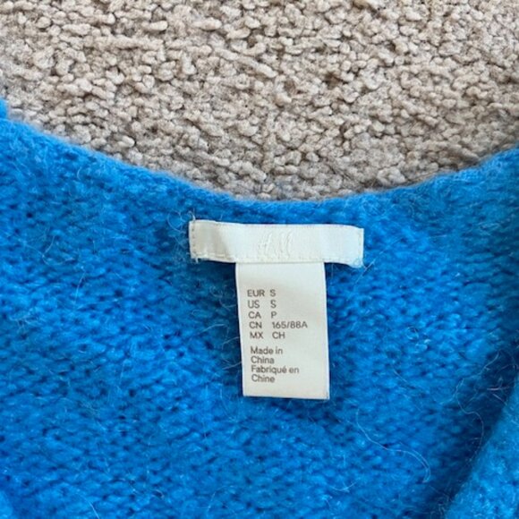 Alpaca Blend V-neck Sweater Size S - Picture 3 of 4